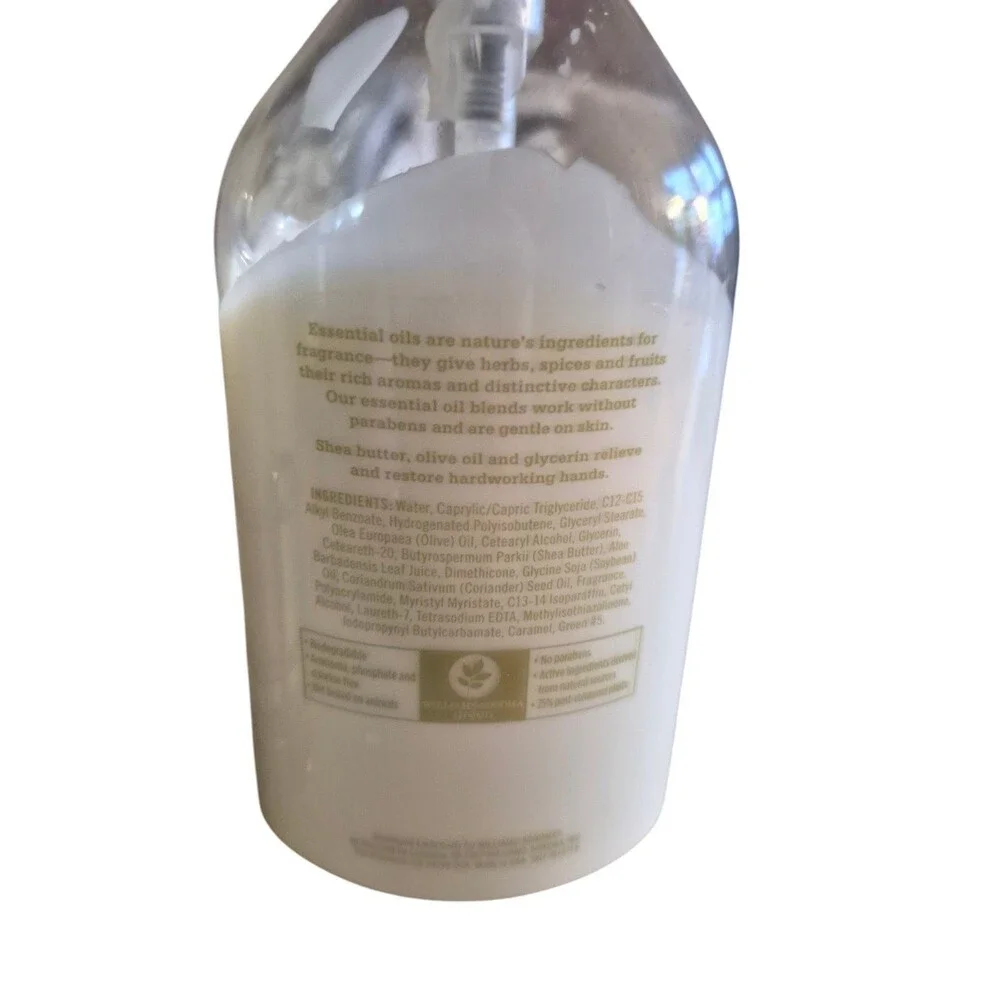 Williams Sonoma 4pc Lotion Set Meyer Lemon, Coriander, Spiced Chestnut + Caddy